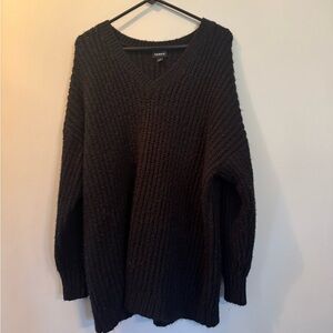 Torrid Black V-Neck Sweater